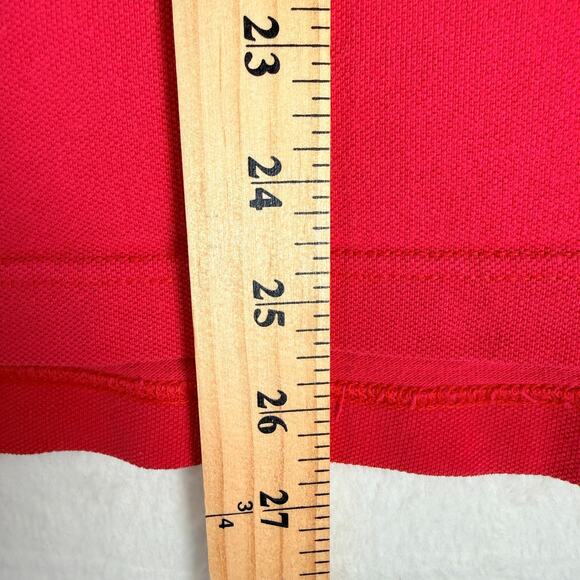 Bay Reef Sea World Adventure Park Red Polo Shirt Short Sleeve Split Side - Picture 5 of 6